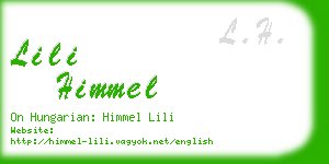 lili himmel business card